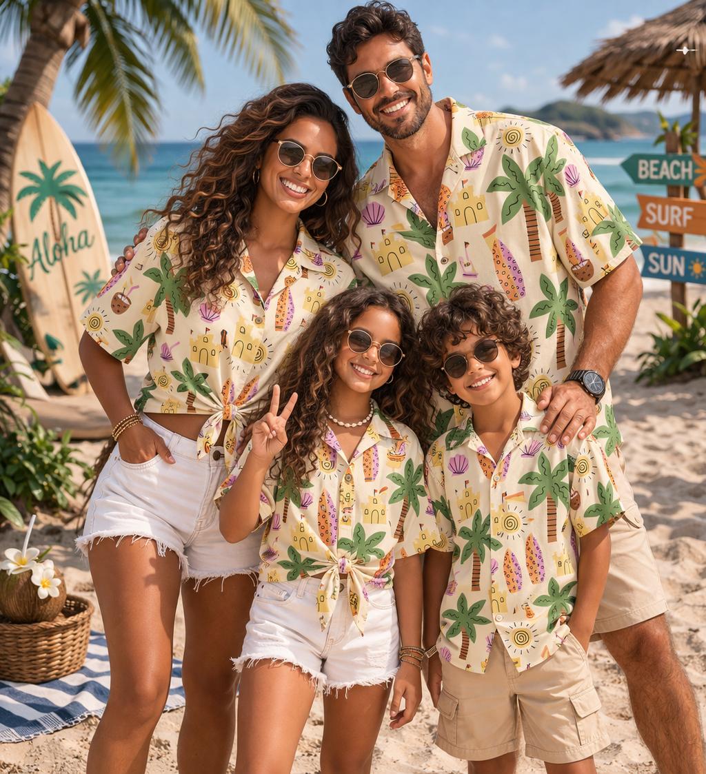 Plant Parent Shirt - Chemise Hawaïenne pour Enfants, Motif Imprimé