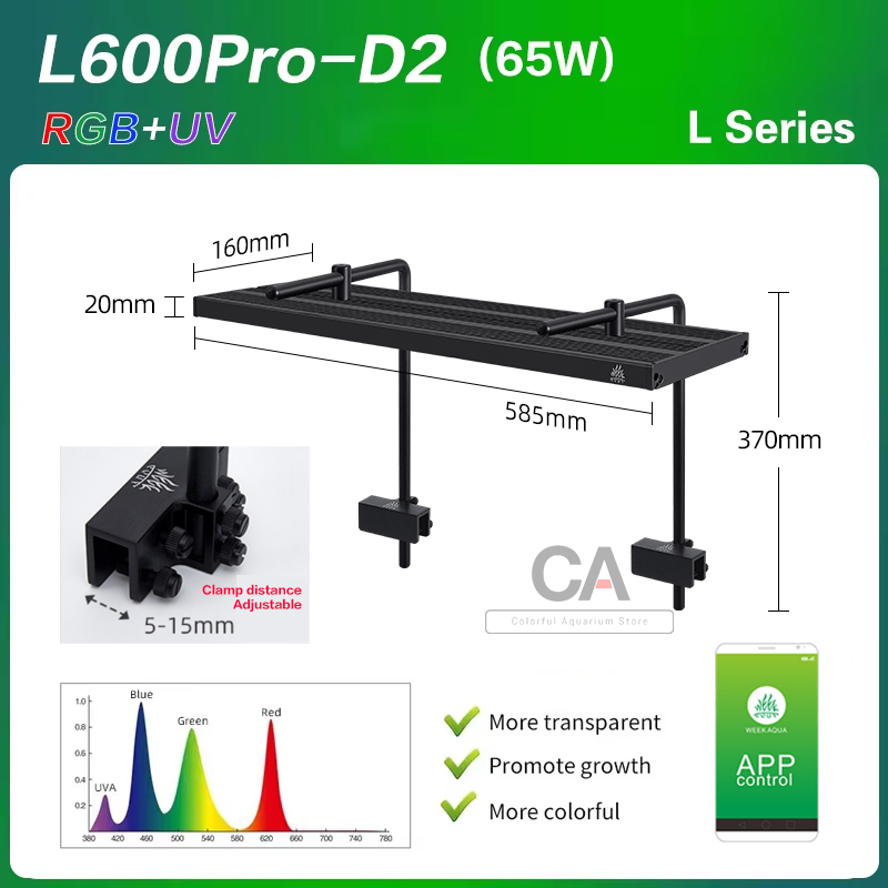 Plant Parent App - Lampe LED pour aquarium WEEK AQUA