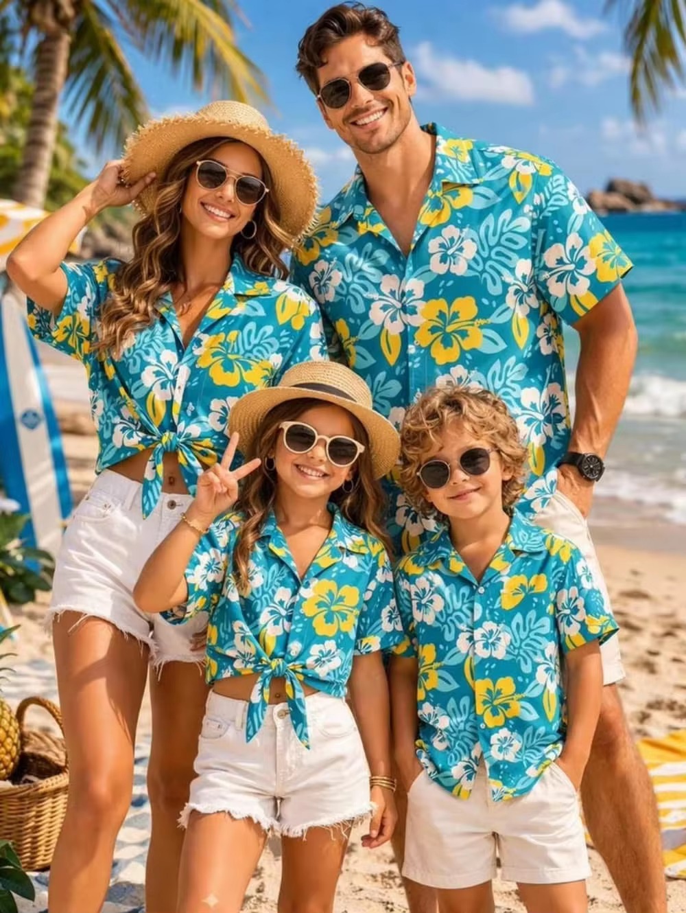Plant Parent Shirt - Chemise hawaïenne pour enfants, imprimé motif
