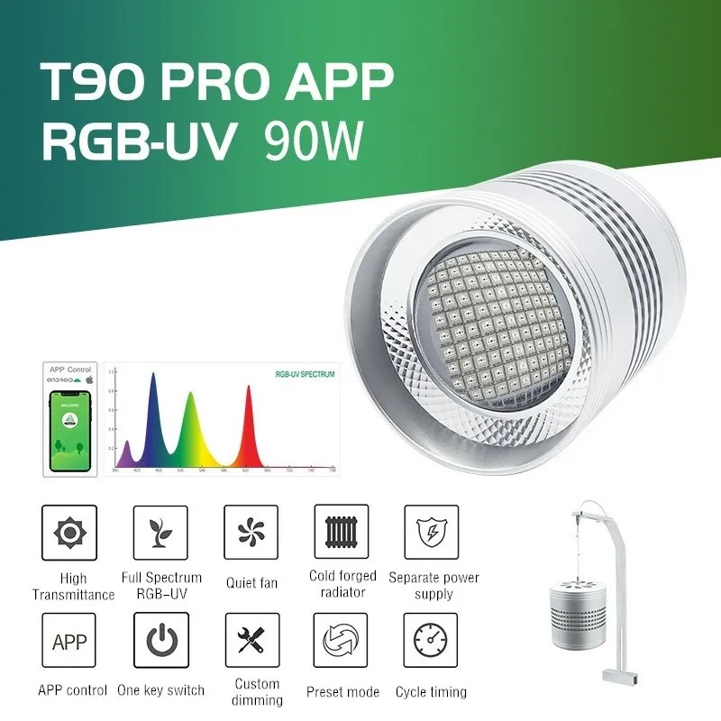 WEEK AQUA T90 PRO Lumière LED  - Plant Parent App avis et prix